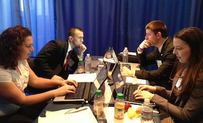 SPL students at the Georgetown Law National Security Crisis Invitational, March 2013.
